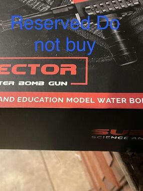 Water Bomb Gun Educational Model - Black with Red Accents set of 2